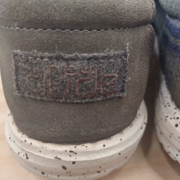 Hey Dude Wally Funk Plaid Blue Gray Slip On Shoes Men US 12 - Picture 8 of 15